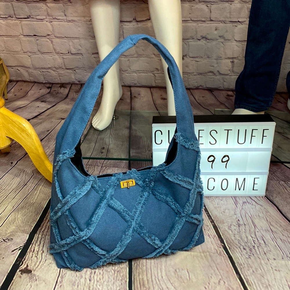 Denim tote bag